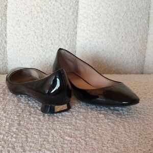 Kate Spade Black Patent Leather Women's Flats, 7.5